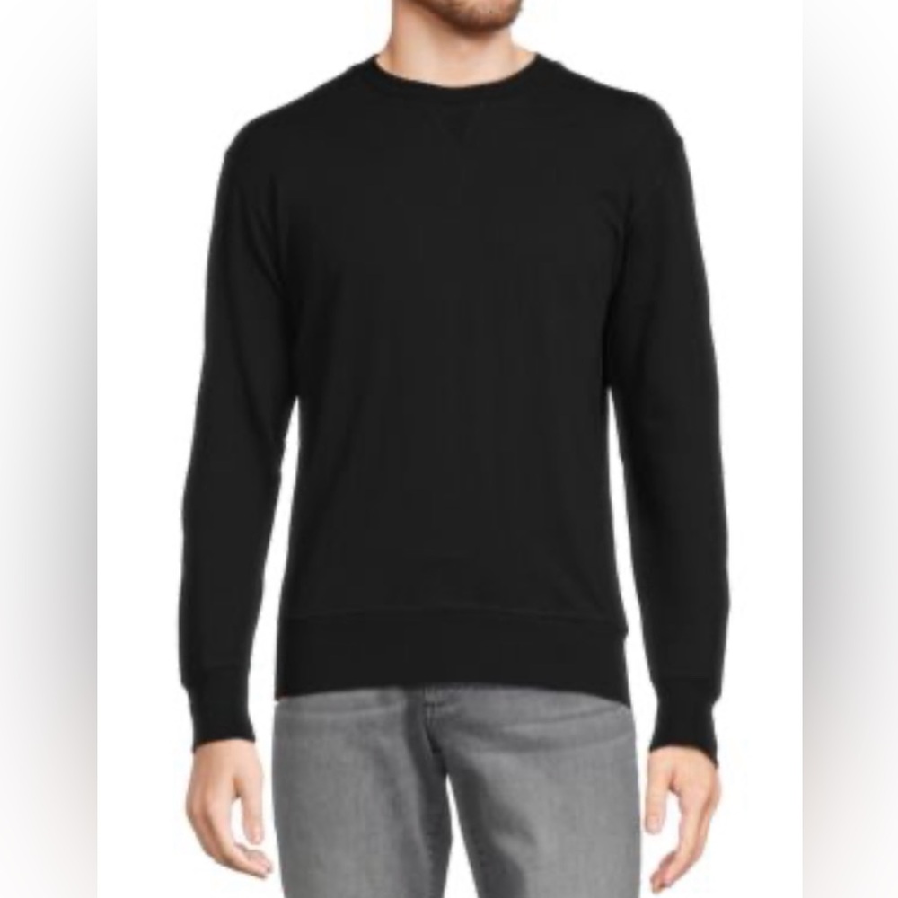 Goodlife Men's Classic Black Crewneck Sweater